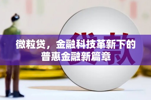 慈利微粒贷，金融科技革新下的普惠金融新篇章