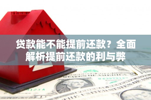 慈利贷款能不能提前还款？全面解析提前还款的利与弊
