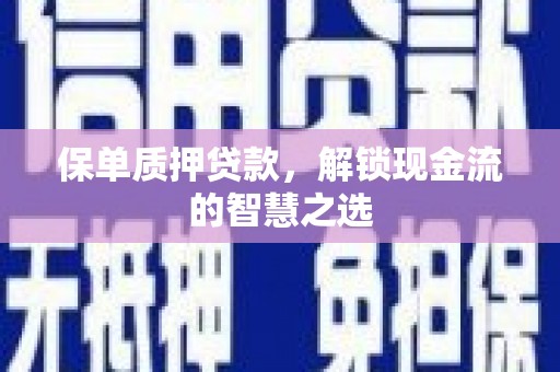 慈利保单质押贷款，解锁现金流的智慧之选