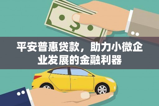 慈利平安普惠贷款，助力小微企业发展的金融利器