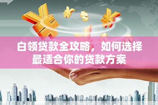 慈利白领贷款全攻略，如何选择最适合你的贷款方案