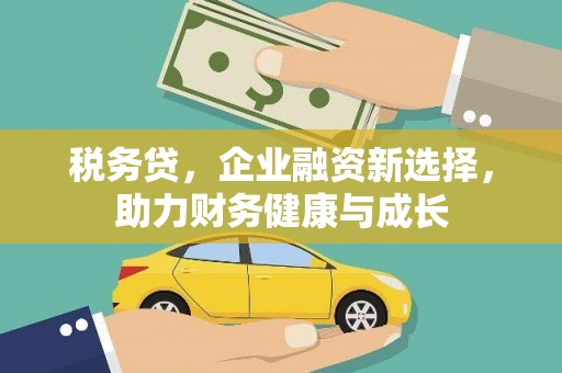 慈利税务贷，企业融资新选择，助力财务健康与成长